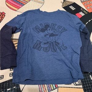 Disney Mickey Mouse Navy Long Sleeve Shirt